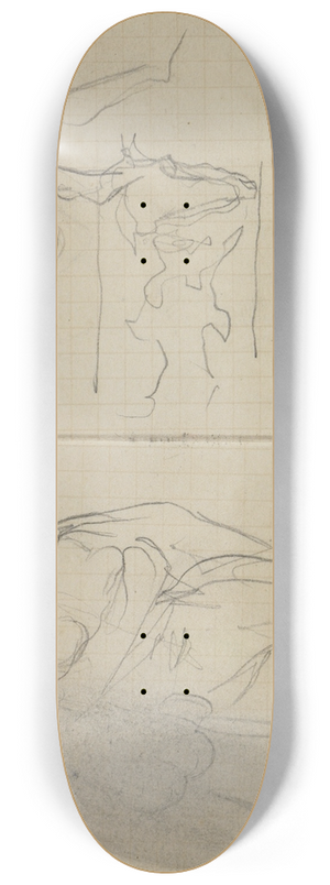 Anselm Feuerbach - Kleines Skizzenbuch 8.25 inch art skate deck