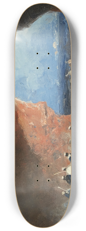 Mariano Fortuny Marsal - Arabs in a Cave by the Sea 8.25 inch art skate deck