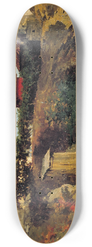 Mariano Fortuny Marsal - Portici Landscape 8.25 inch art skate deck