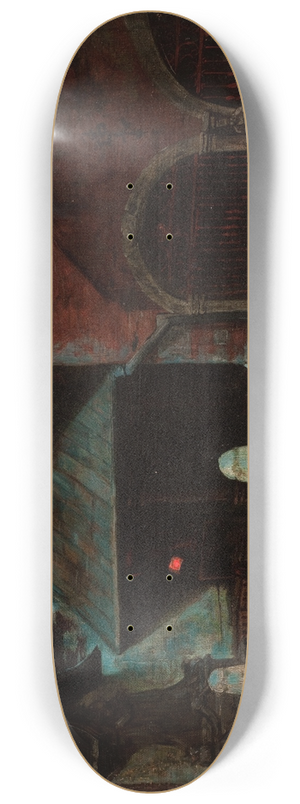 Marian Wawrzeniecki - St Marys Church in Krakow 8.25 inch art skate deck