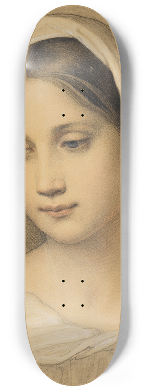 Marie Ellenrieder - Portrait of a girl 8.25 inch art skate deck