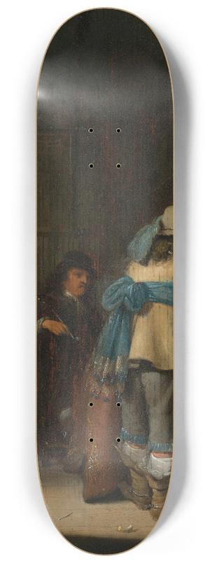 Anthonie Palamedesz. - Figures In An Interior 8.25 inch art skate deck