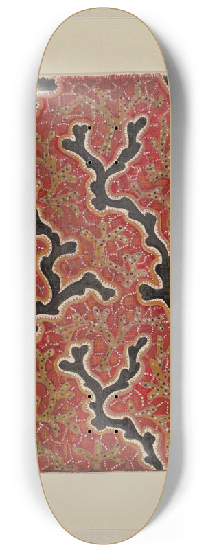 Marie Lutrell - Printed Calico 8.25 inch art skate deck