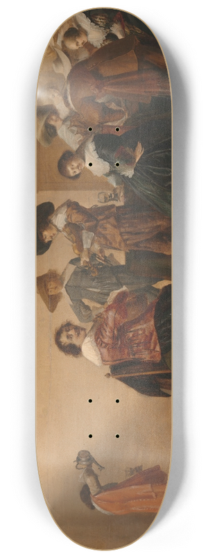 Anthonie Palamedesz. - Merry Company in a Room 8.25 inch art skate deck