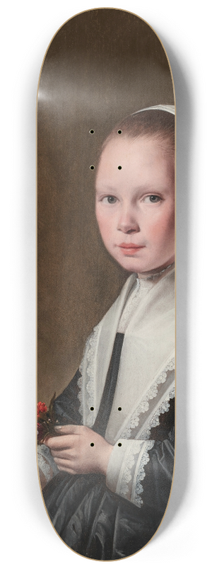 Anthonie Palamedesz. - Portrait of a girl 8.25 inch art skate deck