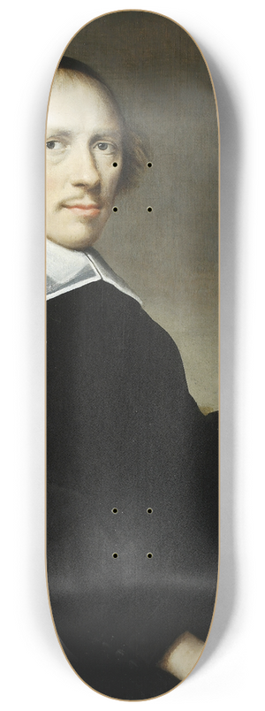 Anthonie Palamedesz. - Portrait of a man with a book 8.25 inch art skate deck Anthonie Palamedesz. - Portrait of a man with a book 8.25 inch art skate deck