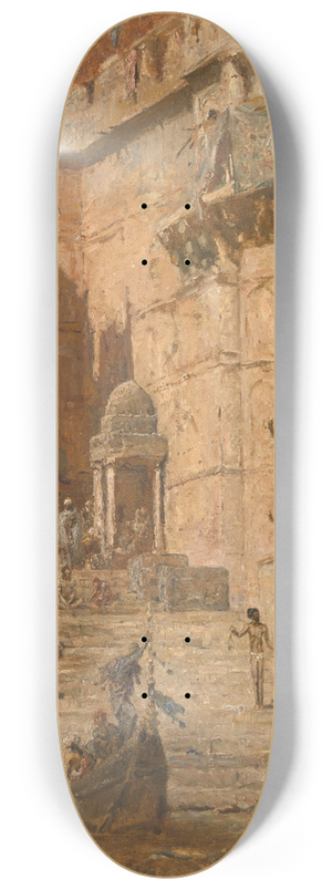 Marius Bauer - Benares, 1913 8.25 inch art skate deck