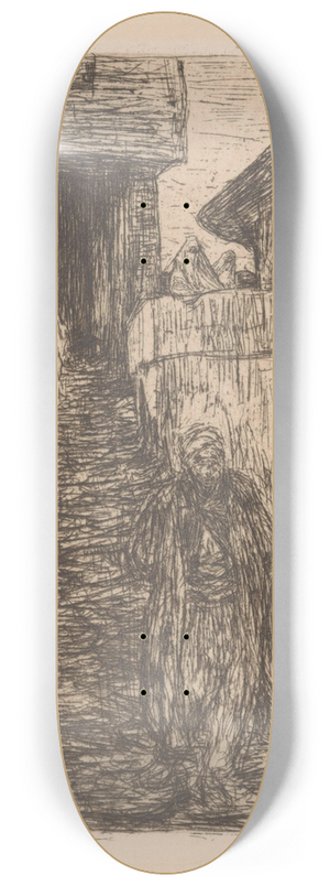 Marius Bauer - Binnenplaats in Scutari 8.25 inch art skate deck