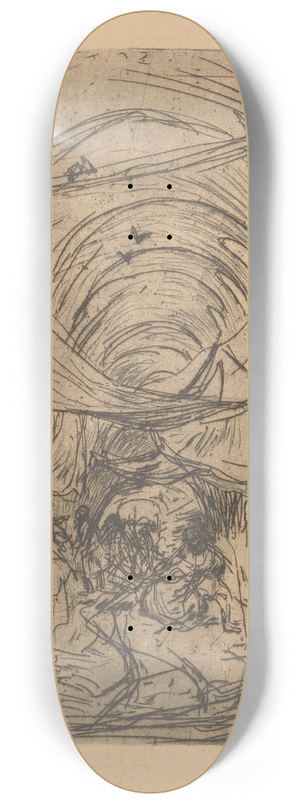 Marius Bauer - Kooplieden in een bazaar in Constantinopel 8.25 inch art skate deck