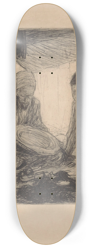 Marius Bauer - Koperslager in Constantinopel 8.25 inch art skate deck