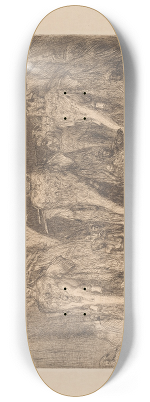 Marius Bauer - Optocht met olifanten 8.25 inch art skate deck