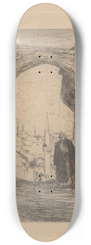 Marius Bauer - Poort in Constantinopel 8.25 inch art skate deck