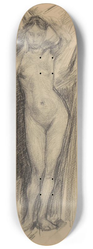Marius Bauer - Staande naakte vrouw 8.25 inch art skate deck