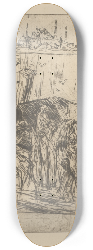 Marius Bauer - Twee voorstellingen uit Adrianopel. 8.25 inch art skate deck