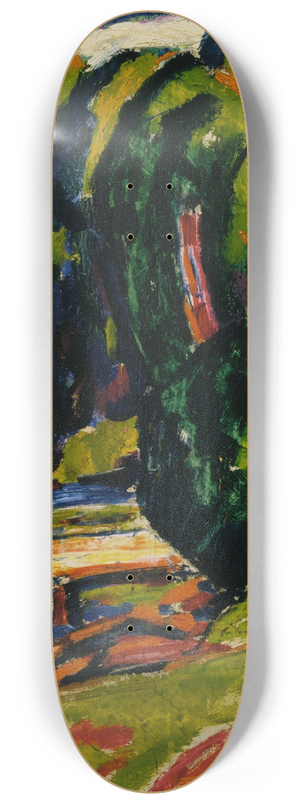 Marsden Hartley - Red Tree 8.25 inch art skate deck