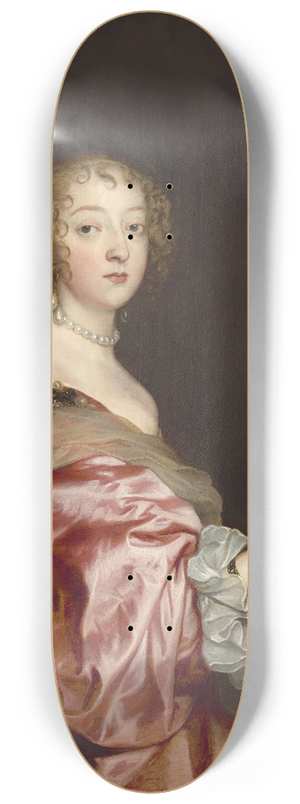 Anthony van Dyck - Catherine Howard, Lady dAubigny 8.25 inch art skate deck