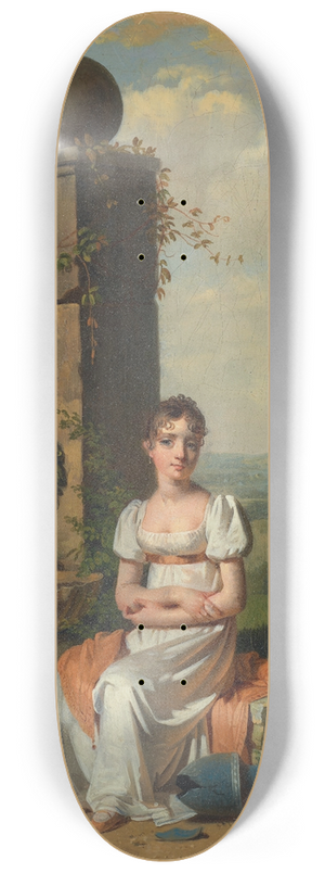Martin Drlling - Portrait of a young woman 8.25 inch art skate deck