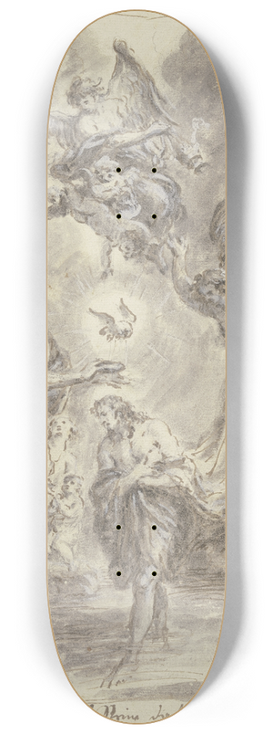 Martin Johann Schmidt - Baptism of Christ 8.25 inch art skate deck