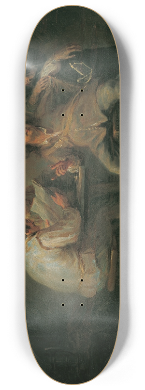Martin Johann Schmidt - Wirtshausszene 8.25 inch art skate deck