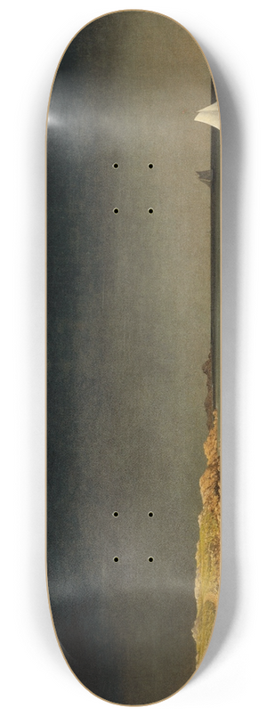 Martin Johnson Heade - Approaching Storm- Beach near Newport 8.25 inch art skate deck