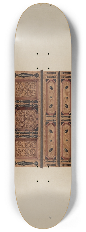 Martin Partyka - Two Drawer Sunflower Chest  front view 8.25 inch art skate deck Martin Partyka - Two Drawer Sunflower Chest  front view 8.25 inch art skate deck