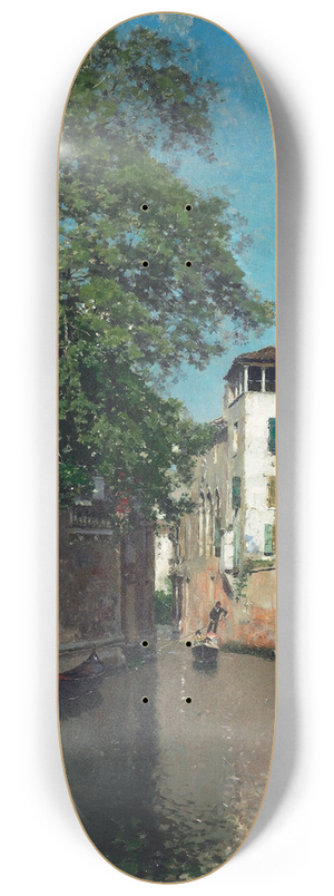 Martin Rico y Ortega - Canal in Venice 8.25 inch art skate deck