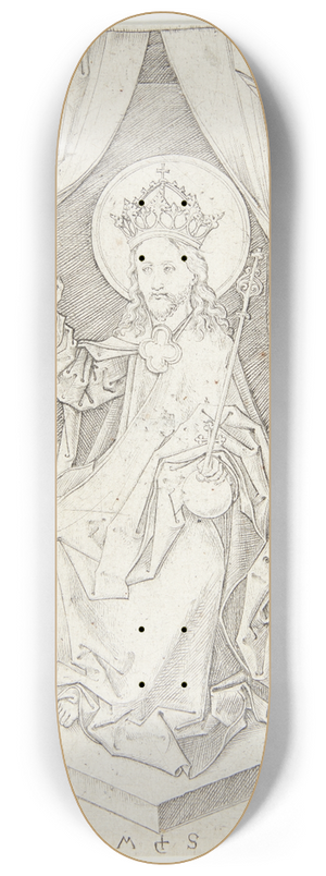 Martin Schongauer - Den tronende Kristus 8.25 inch art skate deck