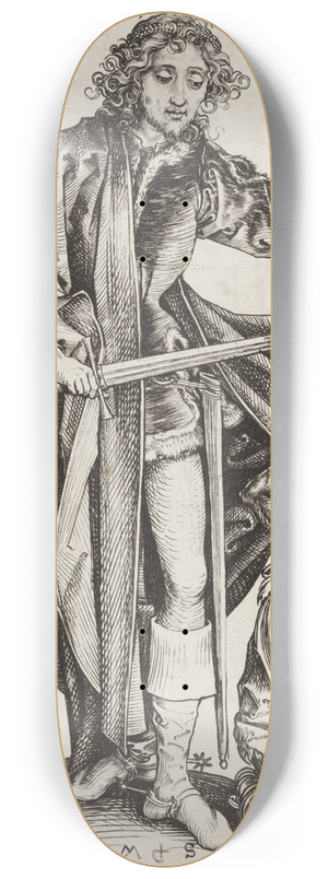 Martin Schongauer - Saint Martin and the Beggar 8.25 inch art skate deck