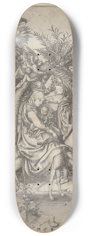Martin Schongauer - The Flight into Egypt 8.25 inch art skate deck