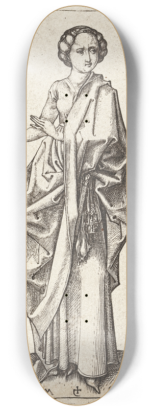 Martin Schongauer - The fourth foolish Virgin 8.25 inch art skate deck