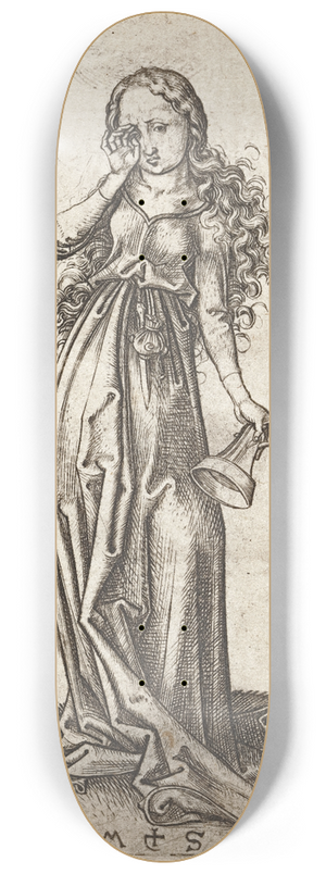 Martin Schongauer - The third foolish Virgin 8.25 inch art skate deck