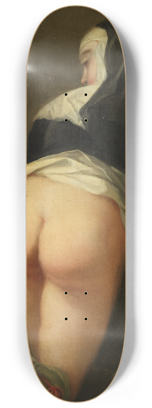 Martin van Meytens - Kneeling Nun. 8.25 inch art skate deck