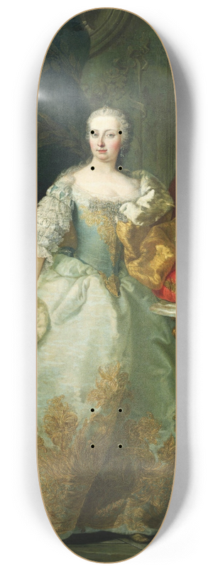 Martin van Meytens - Portrait of Maria Theresa of Austria 8.25 inch art skate deck