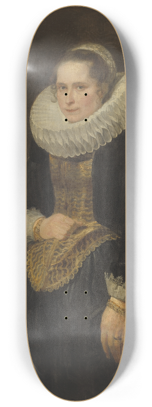 Anthony van Dyck - Portrait of a Flemish Lady 8.25 inch art skate deck