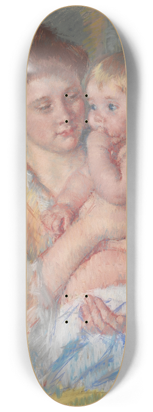 Mary Cassatt - Baby John with Forefinger in HisMouth 8.25 inch art skate deck