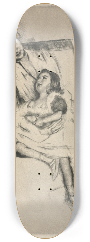 Mary Cassatt - Reine and Margot Seated on a Sofa 8.25 inch art skate deck