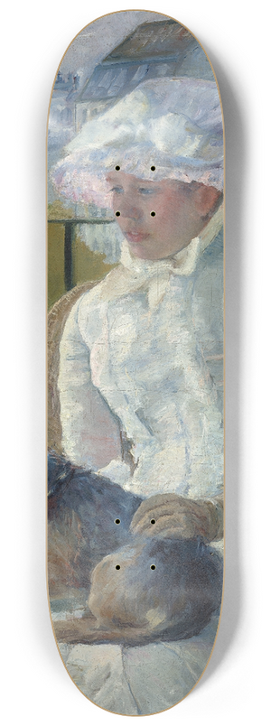 Mary Cassatt - Young Girl at a Window 8.25 inch art skate deck
