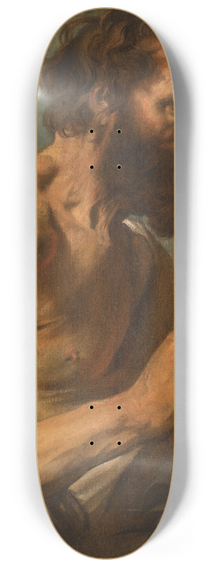 Anthony van Dyck - Study of a Bearded Man with Hands Raised 8.25 inch art skate deck