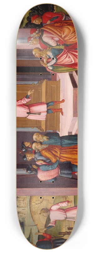 Master of Apollo and Daphne - Daniel Saving Susanna, the Judgment of Daniel, and the Execution of the Elders 8.25 inch art skate deck
