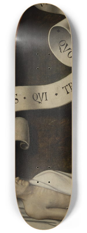 Master of Frankfurt - A Body in a Grave Niche 8.25 inch art skate deck Master of Frankfurt - A Body in a Grave Niche 8.25 inch art skate deck