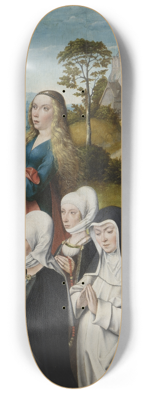 Master of Frankfurt - St Margret with Donors 8.25 inch art skate deck Master of Frankfurt - St Margret with Donors 8.25 inch art skate deck