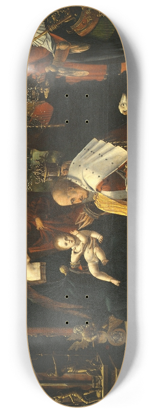 Master of the Antwerp Adoration - Epiphany 8.25 inch art skate deck Master of the Antwerp Adoration - Epiphany 8.25 inch art skate deck