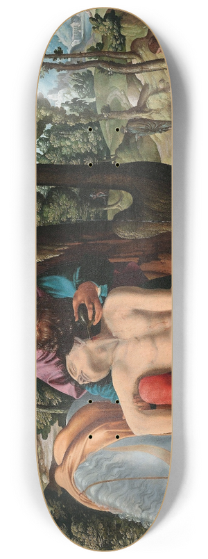 Master of the Good Samaritan - The Good Samaritan 8.25 inch art skate deck Master of the Good Samaritan - The Good Samaritan 8.25 inch art skate deck