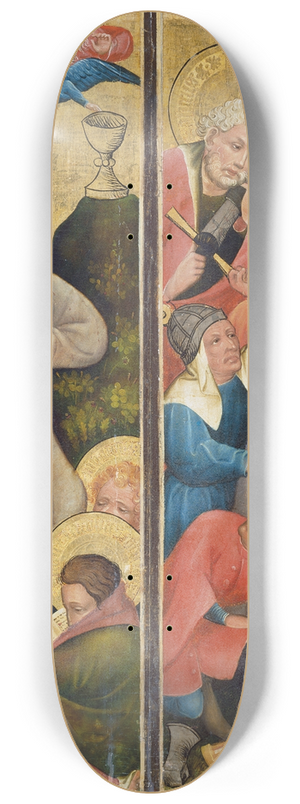 Master Of The Middle Rhine - Agony in the Garden and Arrest of Christ 8.25 inch art skate deck