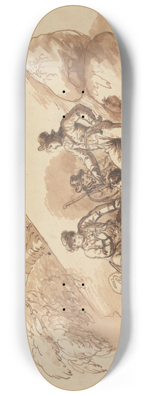 Mather Brown - Workmen at Refreshment 8.25 inch art skate deck