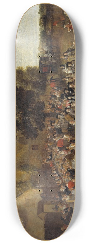 Mattheus van Helmont - Village Wedding and Open Air Feast 8.25 inch art skate deck
