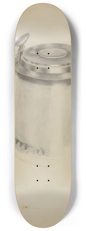Matthew Mangiacotti - Silver Tankard 8.25 inch art skate deck