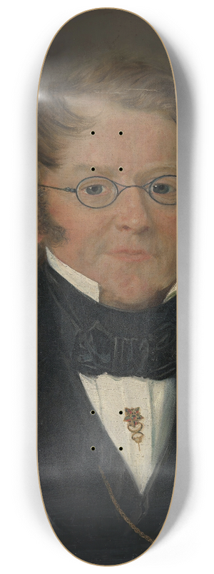 Matthias Stoltenberg - Portrait of County Court Judge Jens C. Delphin 8.25 inch art skate deck Matthias Stoltenberg - Portrait of County Court Judge Jens C. Delphin 8.25 inch art skate deck