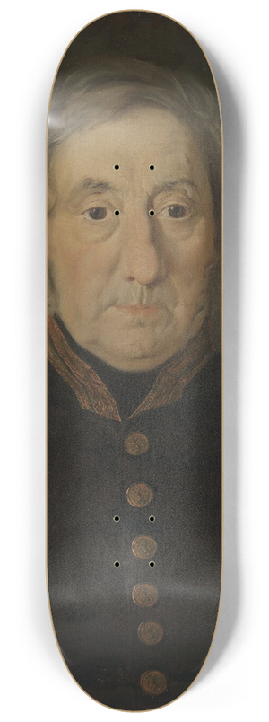 Matthias Stoltenberg - Portrait of County Court Judge Thomas H. Minichen 8.25 inch art skate deck Matthias Stoltenberg - Portrait of County Court Judge Thomas H. Minichen 8.25 inch art skate deck
