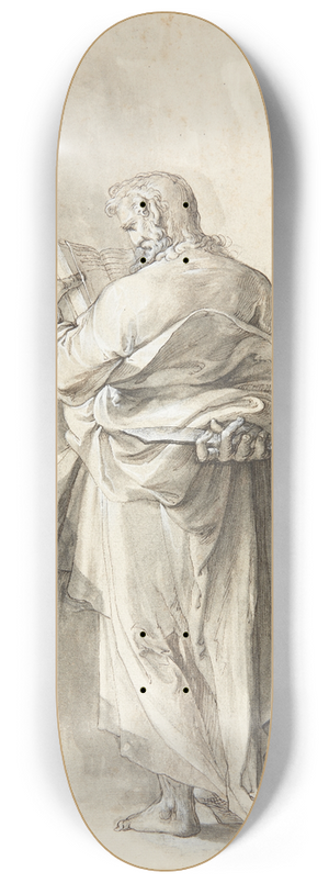 Matthus Gundelach - Jesus og de 12 apostle- Bartholomus 8.25 inch art skate deck